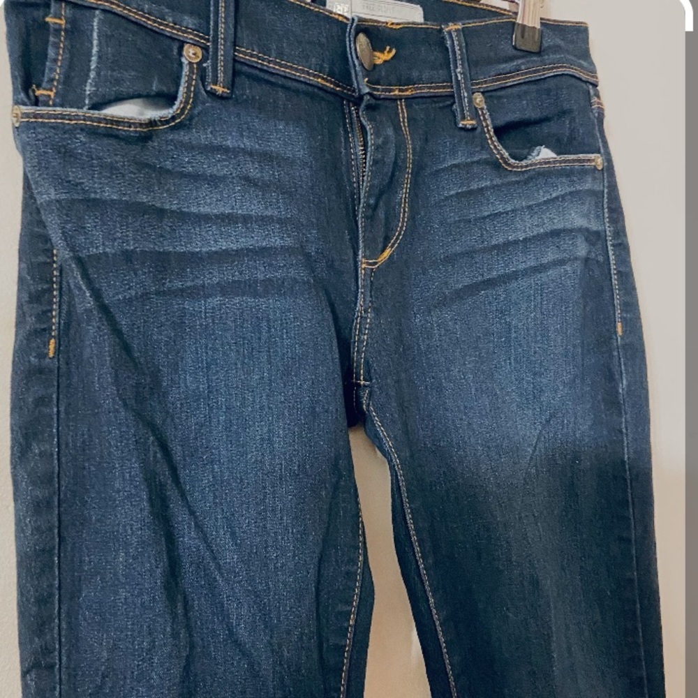 Free People Distressed Skinny Blue Denim Jeans. - Picture 2 of 9